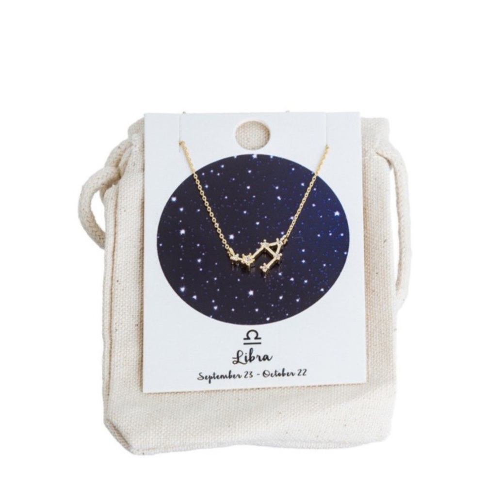 NWT Zodiac libra necklace gift birthday constellation astrology